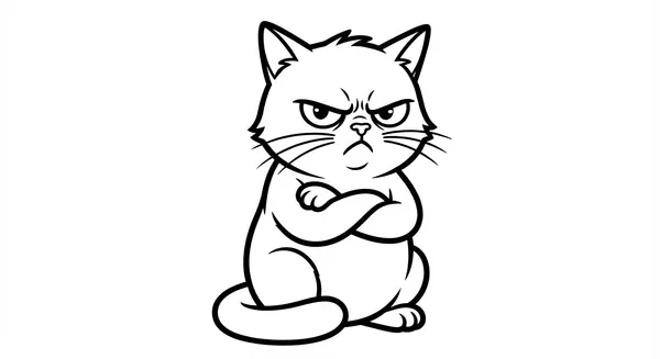 Grumpy Cat: Ein mürrischer Kater mit verschränkten Pfoten, der eigentlich doch ganz liebenswert ist.