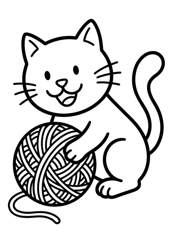 Leckere Milch: Einfaches Motiv einer Katze am Napf – perfekt für den Einstieg.