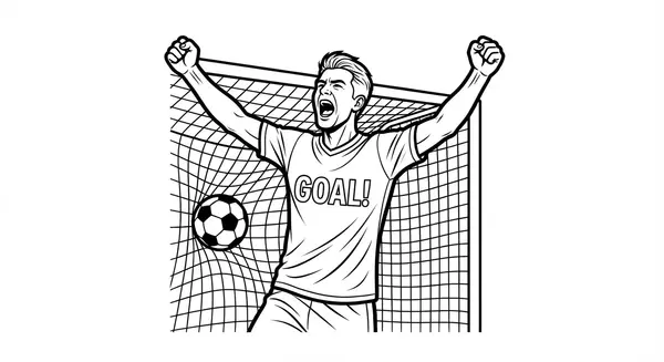 Ein Spieler jubelt nach einem Tor