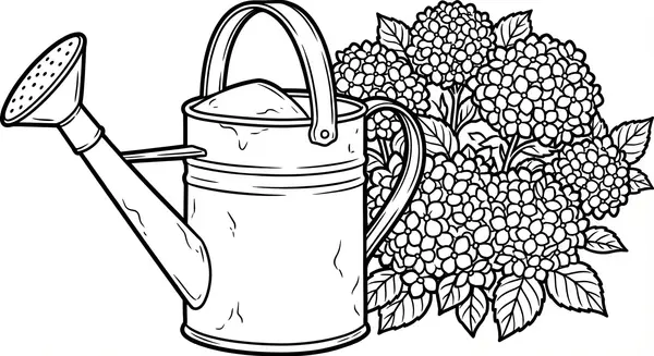 Ausmalbild Blumen normal