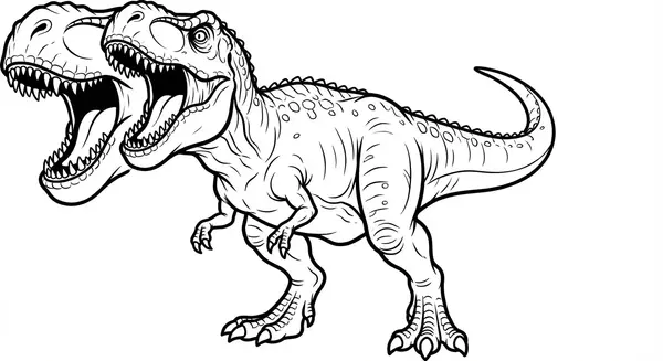 Ein laut brüllender Tyrannosaurus Rex