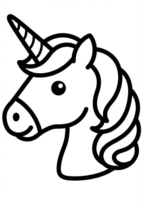 Ein stehendes Einhorn