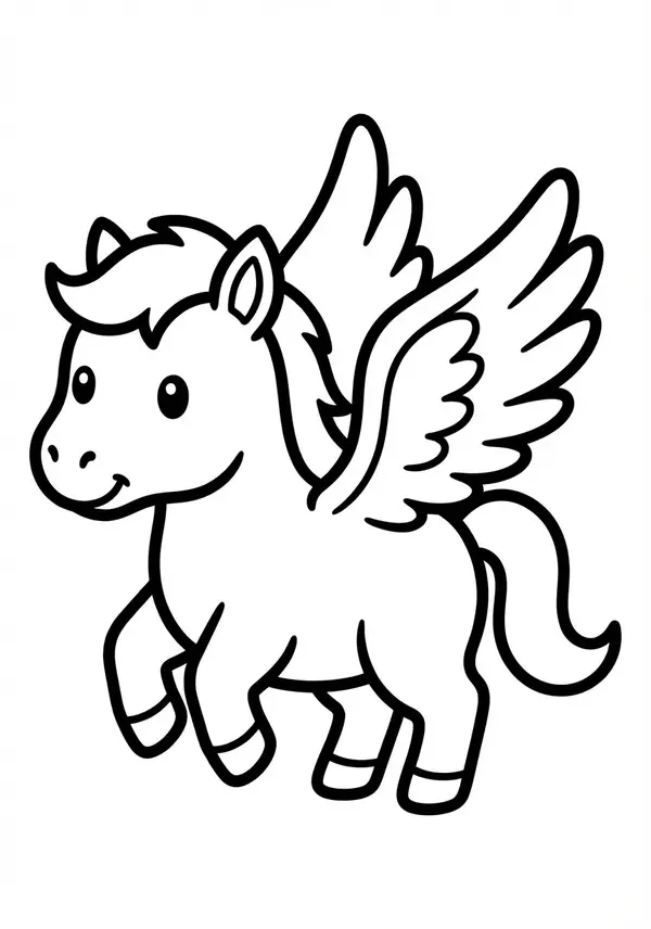 Ein fliegender Pegasus