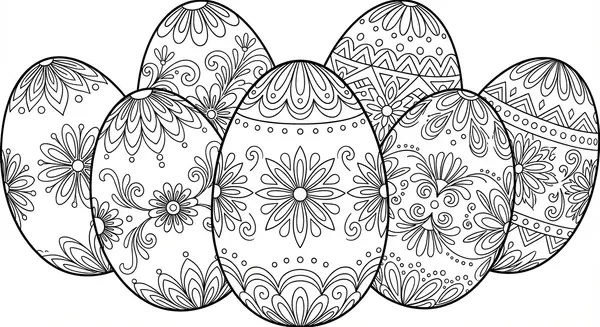 Kunsthandwerk: Nahaufnahme von prächtig verzierten Ostereiern – inspiriert zu eigenen Designs.