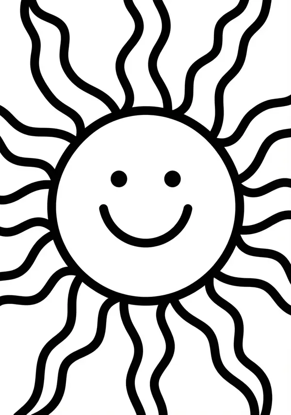 Muster-Ei: Ein Ei mit großen Punkten und Wellen – leicht auszumalen.