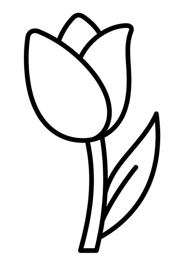 Frühlingsgruß: Eine große Blume mit breiten Blütenblättern – einfach und schön.