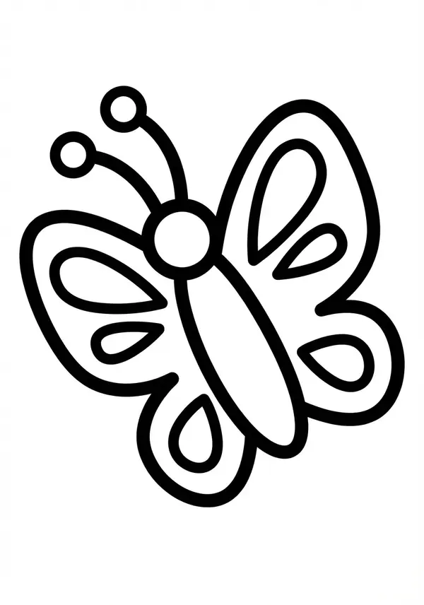 Falter: Ein Schmetterling mit großen Flügeln und wenigen Details.