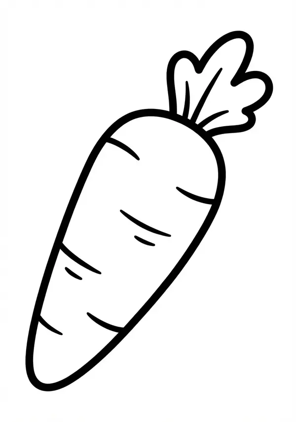 Hasenfutter: Eine große, knackige Karotte – orange und grün sind hier gefragt.