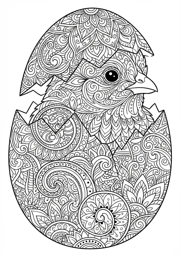 Oster-Kreuz: Ein Kreuz, verziert mit einem Mosaik aus Mustern und einer Girlande aus realistischen Lilien und Narzissen.