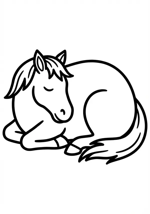 Grinsendes Pferd: Ein fröhliches Gesicht, das gute Laune macht – perfekt für Kinder.