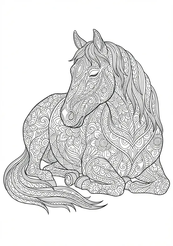 Karussell- Nostalgie: Ein prunkvolles Jahrmarkt-Pferd, reich geschmückt mit Edelsteinen, Perlen und barocken Verzierungen.