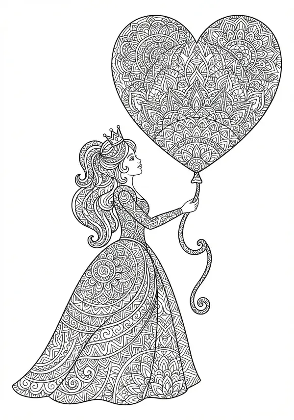 Ein zarter, mit Juwelen besetzter Schuh, der auf einem gemusterten Kissen ruht, mit komplizierten Spitzendetails, funkelnden Edelsteinfassungen und Zentangle-Akzenten.