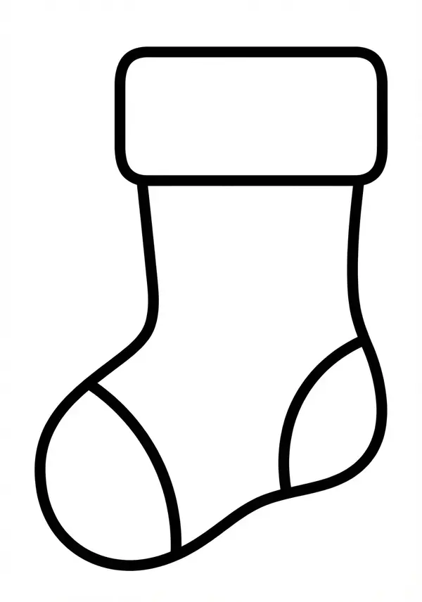 Weihnachtsstrumpf am Kamin – viel Platz für bunte Farben und eigene Musterideen.