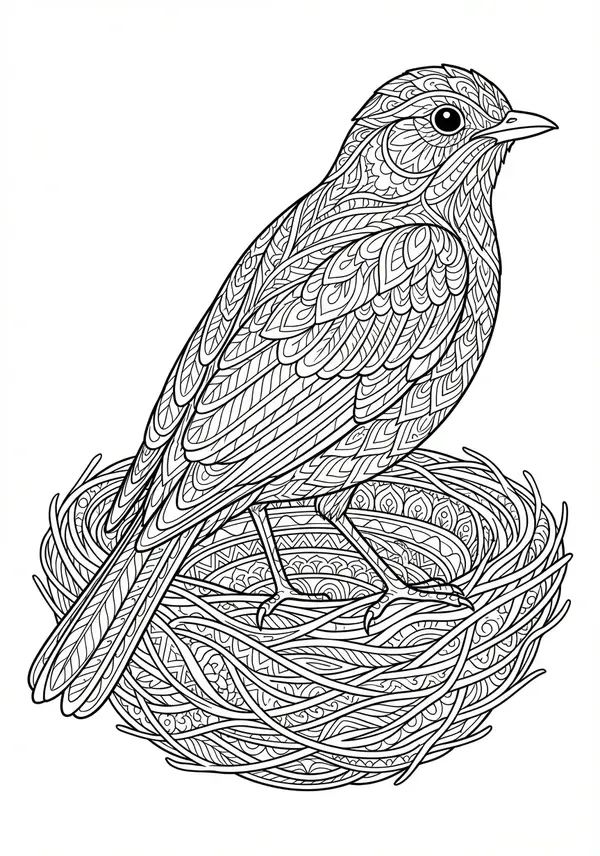 Majestätischer Drache mit aufwendig detaillierten Schuppen, Flügeln und Krallen, der Zentangle-Elemente enthält