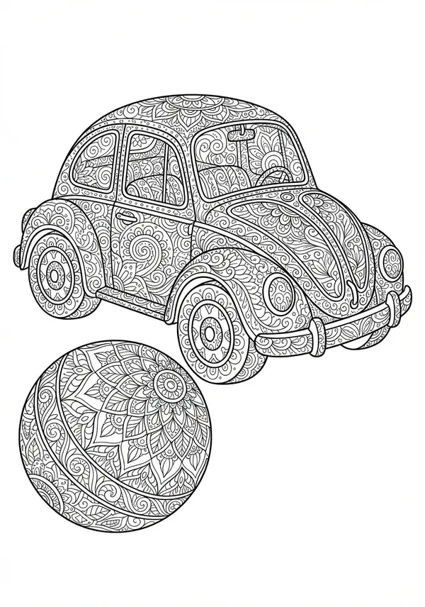 Komplexe Mosaikbildung aus ineinandergreifenden geometrischen Formen, die ein endloses Muster bilden