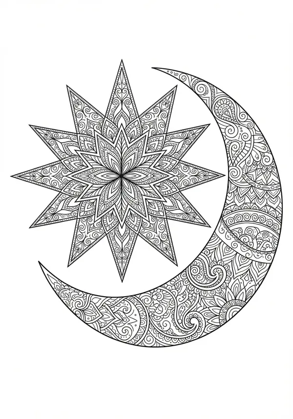 Hochdetaillierte Himmelskarte mit Konstellationen, Planeten und mythischen Sternenkreaturen